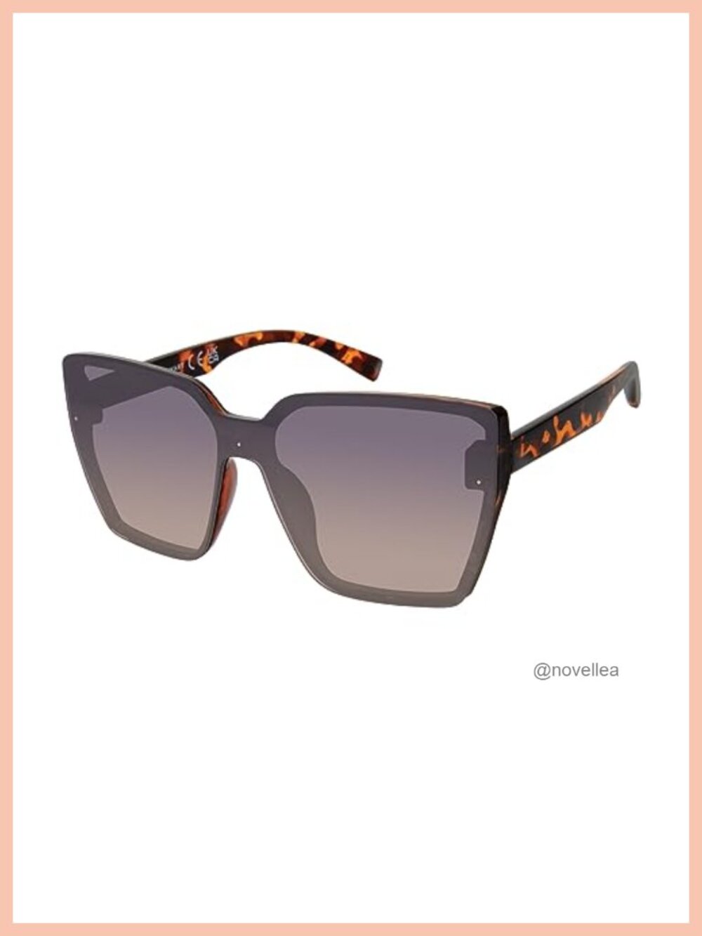 Cat Eye Shield Sunglasses UV400 Protection Lightweight Women's